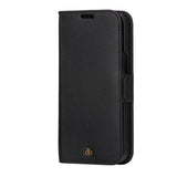 iPhone 13 Pro dbramante1928 New York Magnetisk Ekte Skinn Flip Deksel m. Lommebok - Night Black