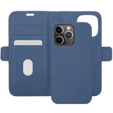 iPhone 13 Pro Max dbramante1928 New York Magnetisk Ekte Skinn Flip Deksel m. Lommebok - Ultra-marine Blue
