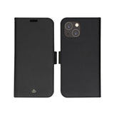 iPhone 14 Plus dbramante1928 New York 2-i-1 Ekte Skinn Flip Deksel - Night Black