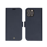 iPhone 14 Pro Max dbramante1928 New York 2-i-1 Ekte Skinn Flip Deksel - Pacific Blue