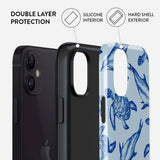 Burga iPhone 12 / 12 Pro Tough Fashion Deksel - Aquatic Dance