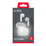 SBS One Color True Wireless In-Ear Hodetelefoner - Hvit
