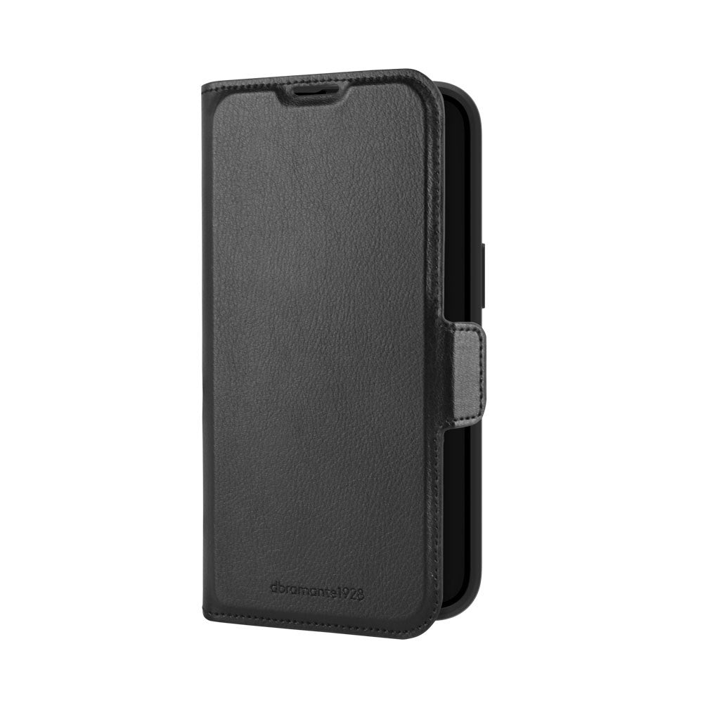 iPhone 17e / 16e dbramante1928 Oslo Pro Slim Resirkulert Plast Deksel med Lommebok - Black