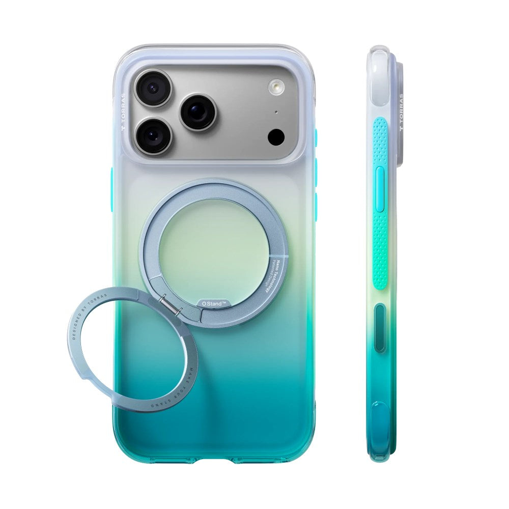 iPhone 18 Pro Max / 17 Pro Max TORRAS O3 Air Gradient Deksel - MagSafe Kompatibel - Alaska Aurora