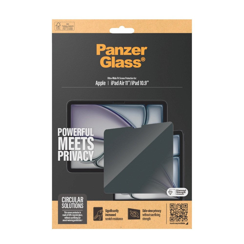 PanzerGlass Privacy Skjermbeskytter for Apple iPad Air 11'' / iPad 10.9'' - Ultra-Wide Fit