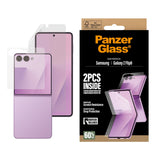 Samsung Galaxy Z Flip8 PanzerGlass® Skjermbeskytter og Skjermbeskytter (Full Protection) - Gjennomsiktig