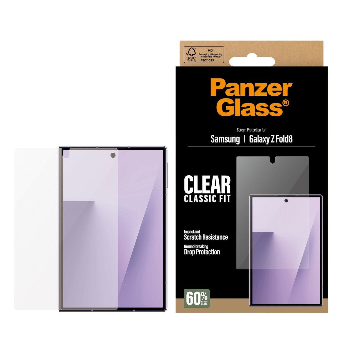 Samsung Galaxy Z Fold8 PanzerGlass® Classic Fit Skjermbeskytter