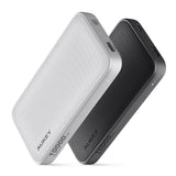 Aukey Sprint 10 000 mAh Powerbank med 15 W & 1 x USB-C & 1 x USB-A - Mørkegrå