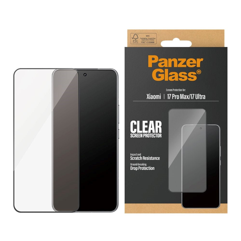 Xiaomi 17 Ultra PanzerGlass Skjermbeskyttelsesglass - Ultra Wide Fit - Gjennomsiktig