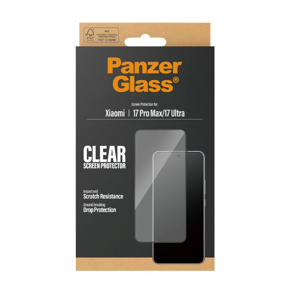 Xiaomi 17 Ultra PanzerGlass Skjermbeskyttelsesglass - Ultra Wide Fit - Gjennomsiktig
