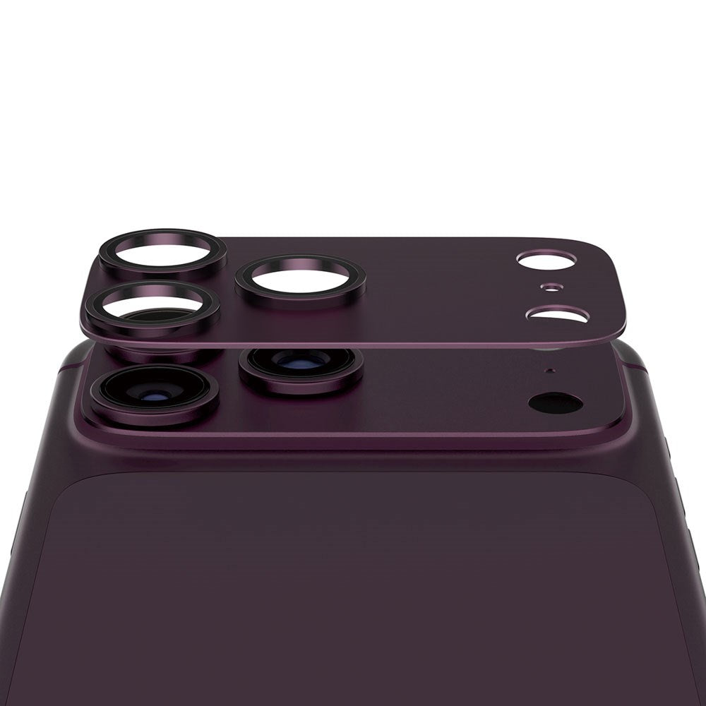 iPhone 18 Pro Max PanzerGlass FENDER Kameralinsebeskyttelse - Dark Cherry