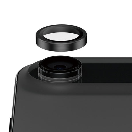 PanzerGlass iPhone Air Ceramic Hoops Kameralinsebeskyttelse med Monteringsramme - Svart