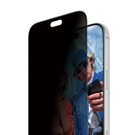 iPhone 18 Pro Max PanzerGlass Skjermbeskyttelsesglass - Ultra Wide Fit med EasyAligner - Privacy - Gjennomsiktig