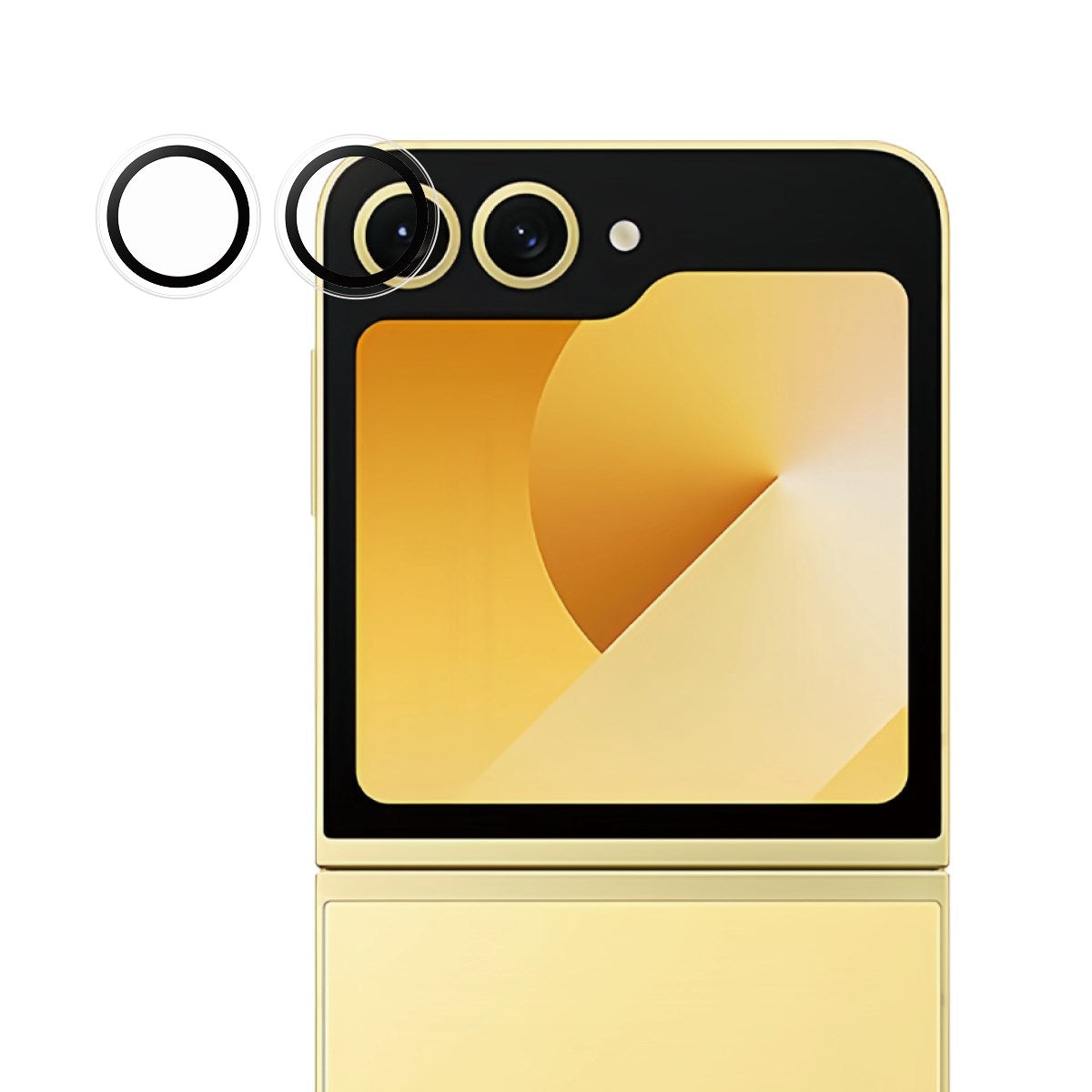Samsung Galaxy Z Flip7 FE PanzerGlass Hoops Kameralinsebeskytter - Gjennomsiktig