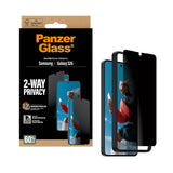 Samsung Galaxy S26 PanzerGlass 2-Way Privacy Skjermbeskyttelse med EasyAligner - Gjennomsiktig