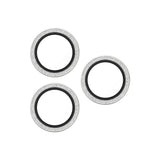 PanzerGlass iPhone 17 Pro / 17 Pro Max / 16 Pro / 16 Pro Max Hoops Kameralinsebeskyttelse med Installasjonsramme - Glitter Sølv