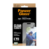 PanzerGlass iPhone 17 Pro Max Skjermbeskytterglass med EasyAligner - Classic Fit - Gjennomsiktig