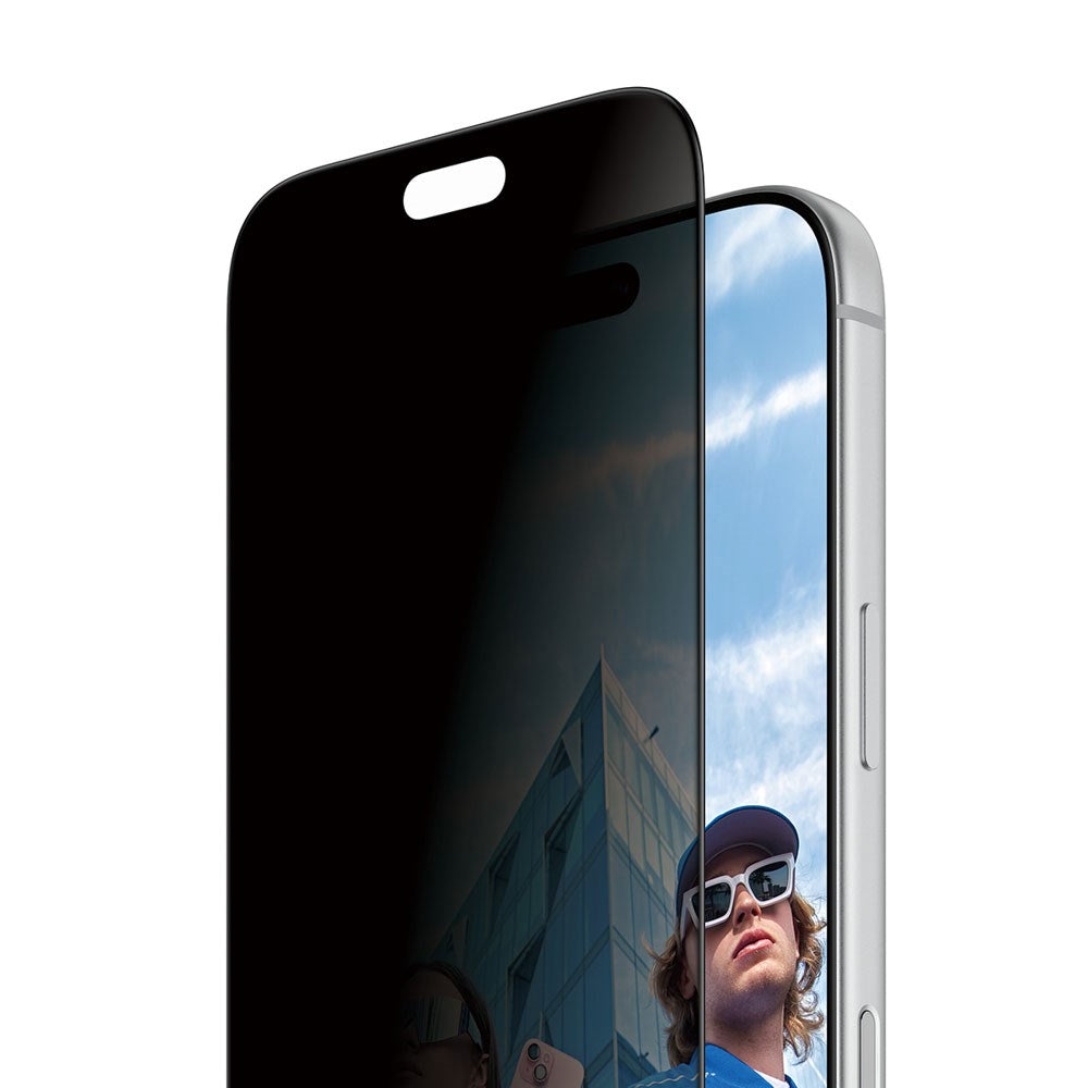 iPhone 18 Pro PanzerGlass Ultra Wide Fit Skjermbeskyttelsesglass m. FastFit In-A-Box - Privacy - Gjennomsiktig