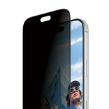iPhone 18 Pro PanzerGlass Ultra Wide Fit Skjermbeskyttelsesglass m. FastFit In-A-Box - Privacy - Gjennomsiktig