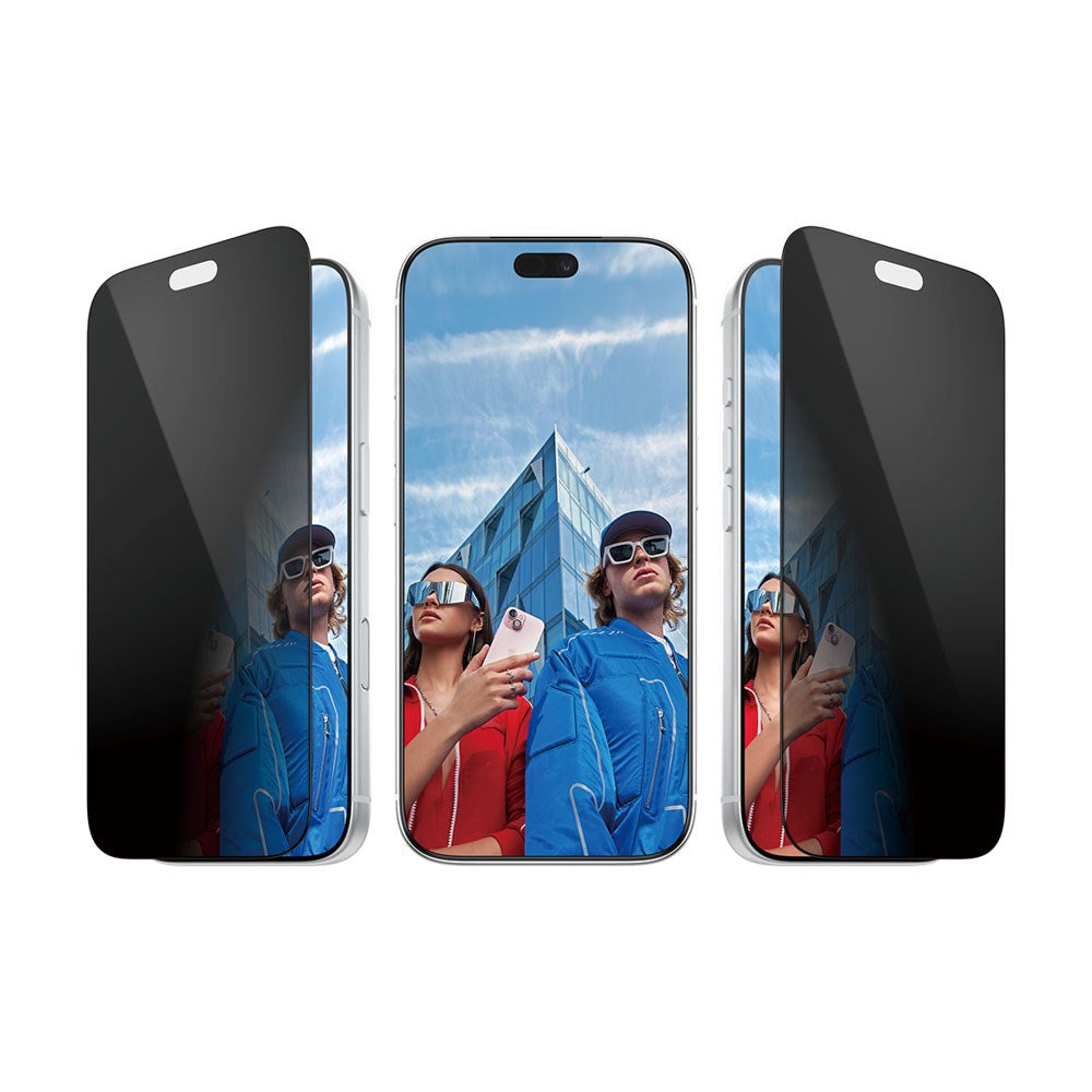 iPhone 18 Pro PanzerGlass Ultra Wide Fit Skjermbeskyttelsesglass m. FastFit In-A-Box - Privacy - Gjennomsiktig