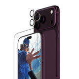 iPhone 18 Pro Max PanzerGlass Essentials 2-in-1 Bundle med EasyAligner / Skjermbeskyttelse (UWF) / Hoops Kamerabeskyttelse - Gjennomsiktig