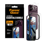 iPhone 18 Pro Max PanzerGlass Essentials 2-in-1 Bundle med EasyAligner / Skjermbeskyttelse (UWF) / Hoops Kamerabeskyttelse - Gjennomsiktig