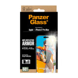 PanzerGlass iPhone 17 Pro Max Ultra Wide Fit Skjermbeskyttelse med EasyAligner - Anti-Reflective - Gjennomsiktig