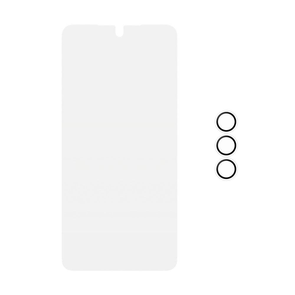 Samsung Galaxy S26 PanzerGlass Hoops 2-in-1 Bundle med EasyAligner / Skjermbeskyttelse (UWF) / Hoops Kamerabeskyttelse - Gjennomsiktig