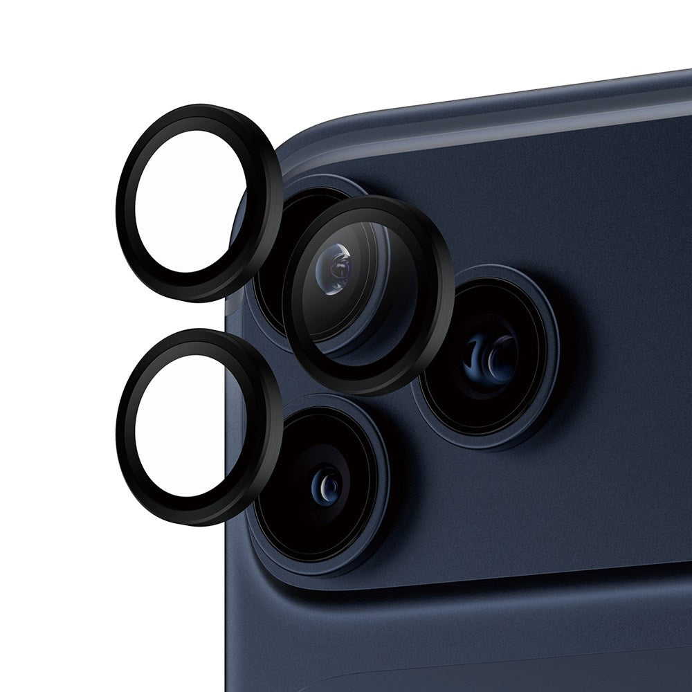 PanzerGlass iPhone 17 Pro / 17 Pro Max / 16 Pro / 16 Pro Max Hoops Kameralinsebeskyttelse med Installasjonsramme - Svart
