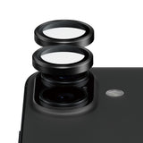PanzerGlass iPhone 17 / 16 / 16 Plus Ceramic Hoops Kameralinsebeskyttelse med Monteringsramme - Svart