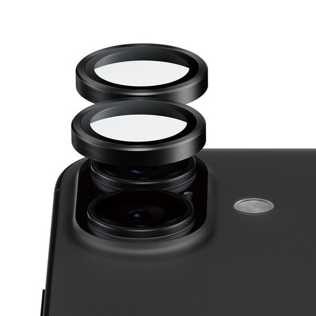 PanzerGlass iPhone 17 / 16 / 16 Plus Ceramic Hoops Kameralinsebeskyttelse med Monteringsramme - Svart