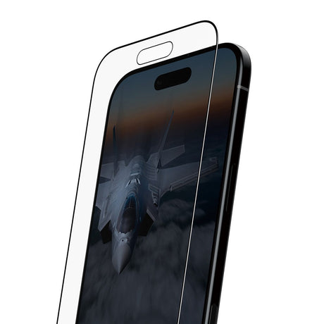 PanzerGlass iPhone Air Stealth Skjermbeskyttelse - Ultra-Wide Fit - Gjennomsiktig / Svart Kant
