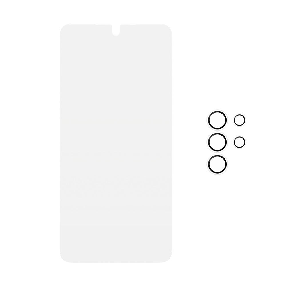 Samsung Galaxy S26 Ultra PanzerGlass Hoops 2-in-1 Bundle med EasyAligner / Skjermbeskyttelse (UWF) / Hoops Kamerabeskyttelse - Gjennomsiktig