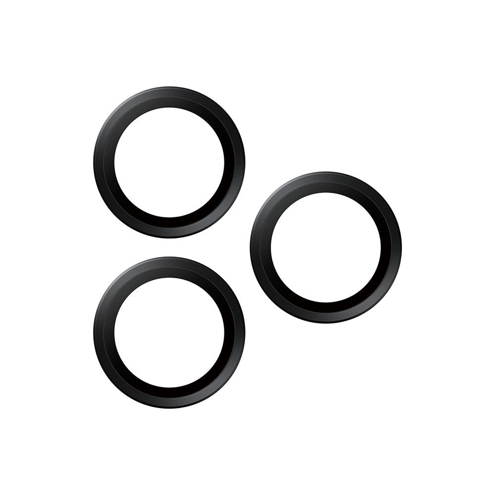 PanzerGlass iPhone 17 Pro / 17 Pro Max / 16 Pro / 16 Pro Max Ceramic Hoops Kameralinsebeskyttelse med Monteringsramme - Svart