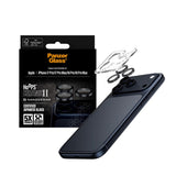 PanzerGlass iPhone 17 Pro / 17 Pro Max / 16 Pro / 16 Pro Max Ceramic Hoops Kameralinsebeskyttelse med Monteringsramme - Svart