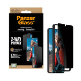 Samsung Galaxy S26+ (Plus) PanzerGlass 2-Way Privacy Skjermbeskyttelse med EasyAligner - Gjennomsiktig