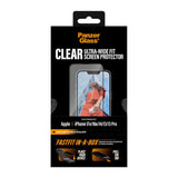 iPhone 17e / 16e / 14 / 13 / 13 Pro PanzerGlass Skjermbeskyttelsesglass m. FastFit In-A-Box - Ultra Wide Fit - Gjennomsiktig