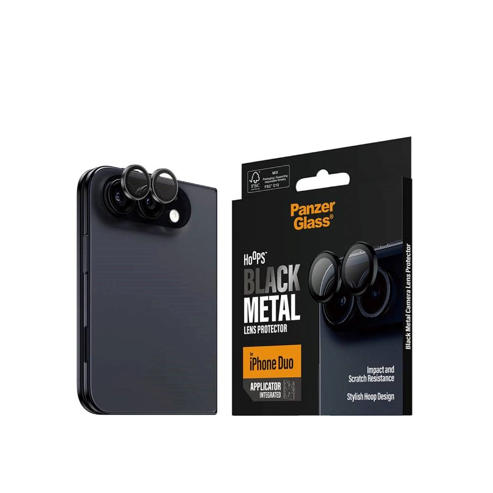 iPhone Duo PanzerGlass Hoops - Kamerabeskyttelse - Svart