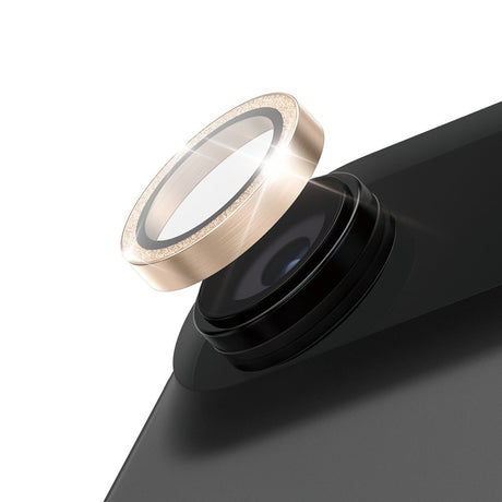 PanzerGlass iPhone Air Hoops Kameralinsebeskyttelse med Installasjonsramme - Glitter Gull