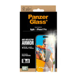 PanzerGlass iPhone 17 Pro Ultra Wide Fit Skjermbeskyttelse med EasyAligner - Anti-Reflective - Gjennomsiktig