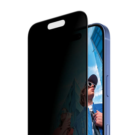 iPhone 16 / 15 PanzerGlass 2-Way Privacy Skjermbeskyttelse med FastFit In-A-Box - Gjennomsiktig