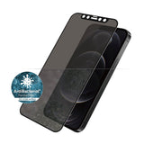 iPhone 12 / 12 Pro PanzerGlass Antibakteriell Edge-To-Edge Skjermbeskytter - Anti-Bluelight - Case Friendly - Privacy - Svart Kant