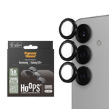 Samsung Galaxy S25+ (Plus) PanzerGlass Ceramic Hoops - Kamerabeskyttelse - Gjennomsiktig / Svart