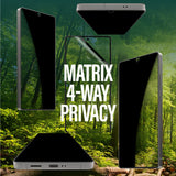 Samsung Galaxy S25 Ultra PanzerGlass Eco Matrix 4-Way Privacy Skjermbeskyttelse Ultra Wide Fit - Aligner Kit - Platinum Strength - Gjennomsiktig