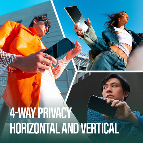 Samsung Galaxy S25 Ultra PanzerGlass Eco Matrix 4-Way Privacy Skjermbeskyttelse Ultra Wide Fit - Aligner Kit - Platinum Strength - Gjennomsiktig