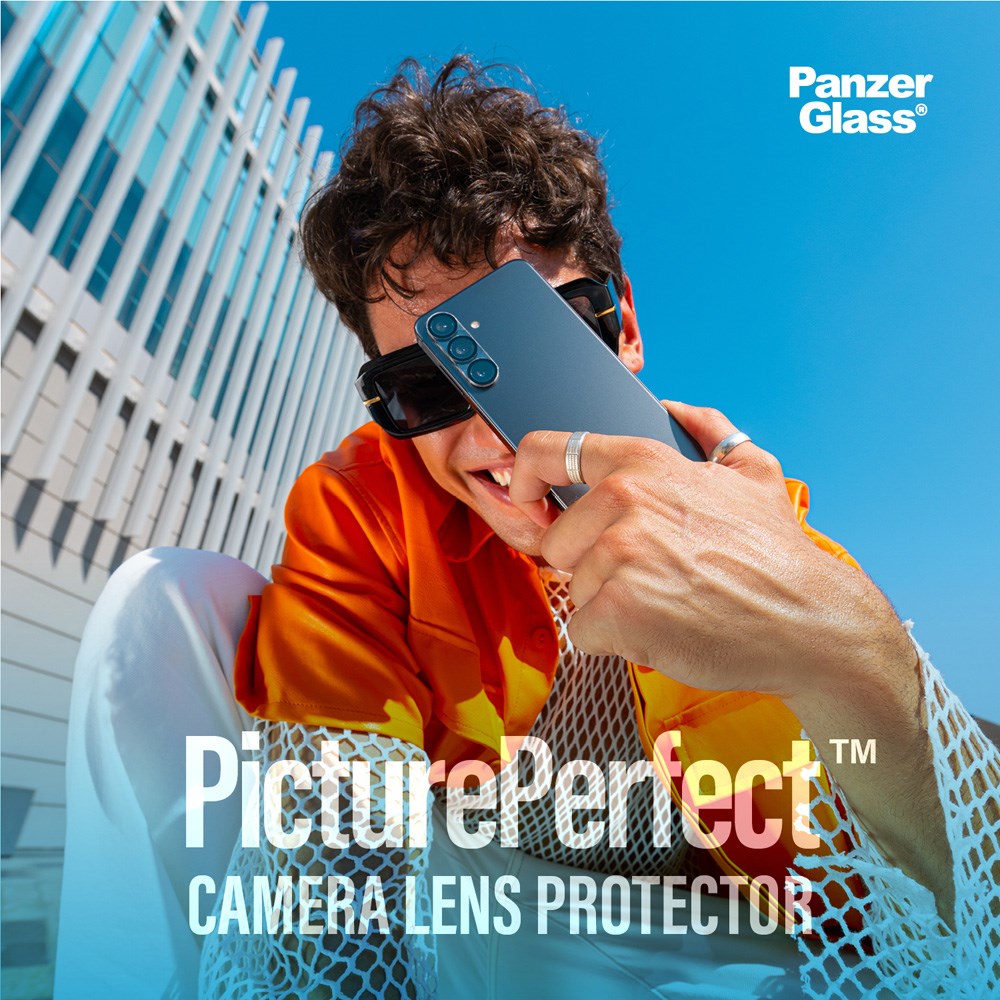 Samsung Galaxy S25+ (Plus) PanzerGlass PicturePerfect - Kamerabeskyttelse - Platinum Strength - Gjennomsiktig / Svart