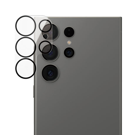 Samsung Galaxy S25 Ultra PanzerGlass PicturePerfect - Kamerabeskyttelse - Platinum Strength - Gjennomsiktig / Svart