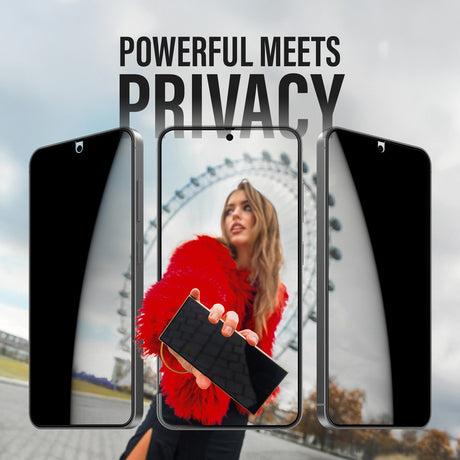 PanzerGlass Samsung Galaxy S25/S24 - Ultra-Wide Fit Skjermbeskyttelsesglass - Privacy Funksjon - Gjennomsiktig