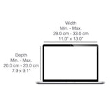 Universell Philbert Deksel til 12" / 13" / 14" Laptop m. Solskjold & Integrert Personvern - Striper