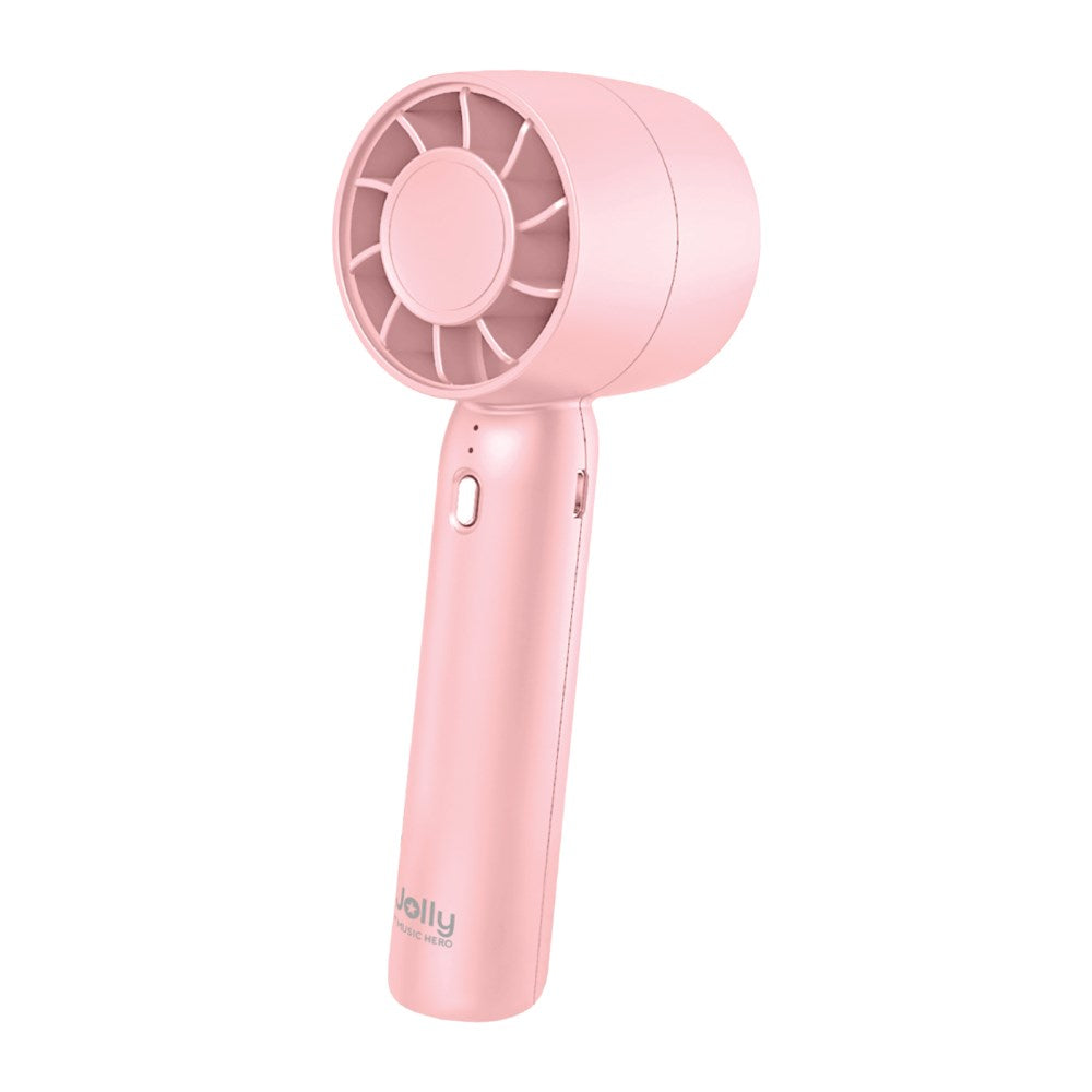 MUSIC HERO Mini Oppladbar Håndholdt Vifte - Rosa